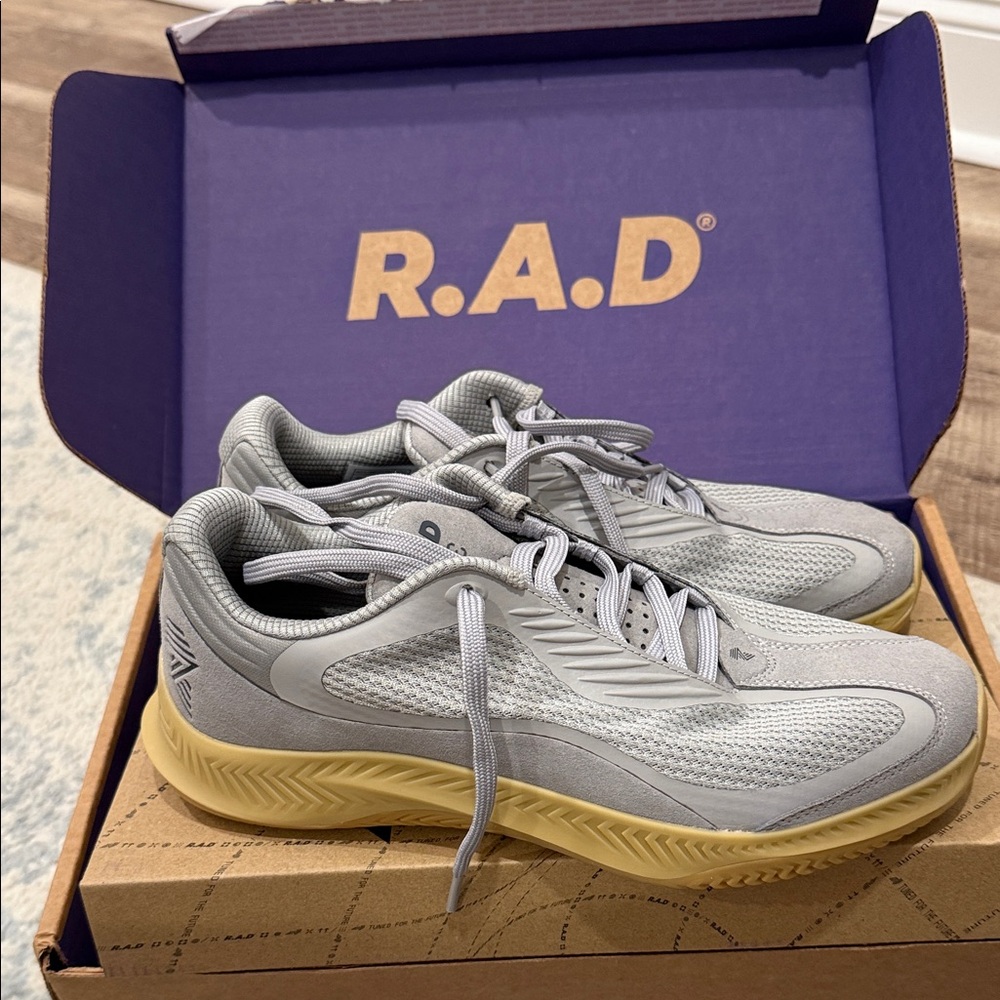 R.A.D. Gray Sneakers with tan soles